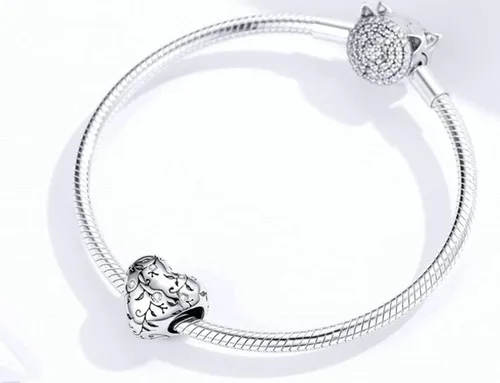 Vista 3 de Annmors Jewelry Birthday Charms for Woman-925 Sterling Silver Dangle Pendant Bead with Cubic Zirconia,Girl Jewelry Beads DIY Gifts for Women