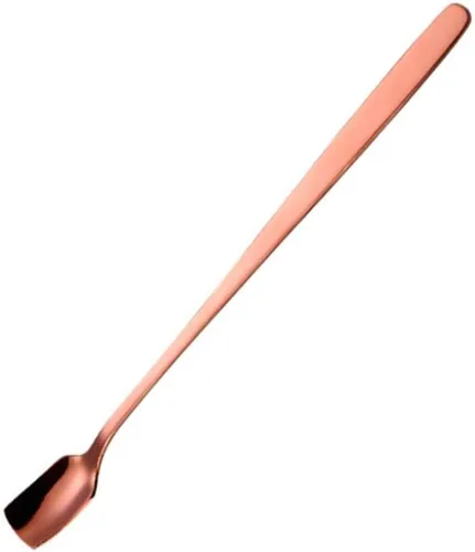 Vista 16 de COMIART - Cucharas de té helado de mango largo para mezclar, 6.7 pulgadas, cabeza cuadrada, cucharaditas de café, cucharas de cóctel, ideal para uso
