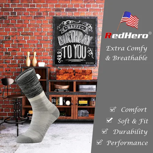 Vista 5 de Calcetines acolchados de lana merino para mujer con ligeros y suaves térmicos, para senderismo, senderismo, golf, senderismo, casual, para mujer