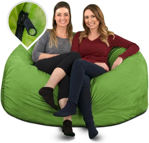 Vista 13 de ULTIMATE SACK 5000 (5 pies) Funda para silla puff en varios colores: Solo funda (5000, piel marrón)