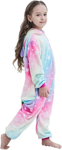 Vista 2 de Pijama de una pieza de unicornio para niños, disfraz de Halloween