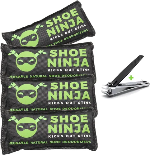 Vista 12 de Desodorizante de zapatos Shoe Ninja - Eliminación de olor de zapatos con carbón activado, removedor de olores de zapatos versátil y reutilizable