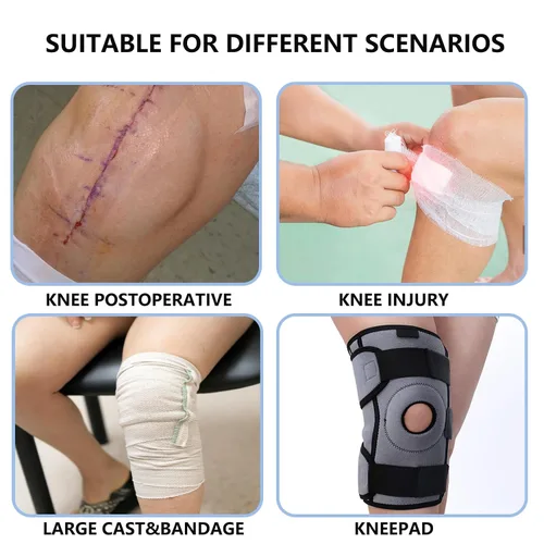 Vista 7 de Funda impermeable para yeso de rodilla para ducha, Fundas de bolsa de yeso herméticas - Protector de ducha para cirugía de reemplazo de rodilla