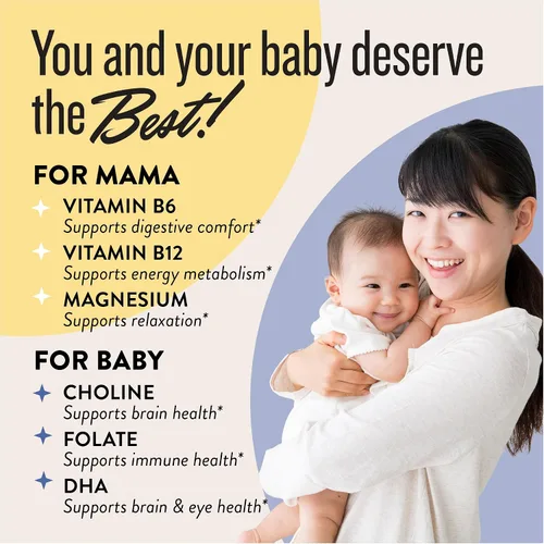 Vista 3 de Legendairy Milk Dynamic Duo - Vitaminas prenatales 2 en 1 prenatales para mujeres, vitaminas prenatales matutinas y nocturnas con DHA y folato