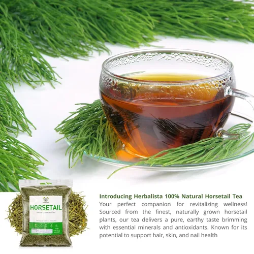 Vista 4 de Título: Herbalista Premium Té de cola de caballo suelto (2 oz 2.01 oz) Té de hierbas 100% natural Cola de Caballo Hierba de afeitar Hace