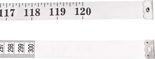 Vista 5 de uxcell Cinta métrica de tela para cuerpo 118.1 in 120 pulgadas métrica cinta métrica suave de doble cara para costura a medida blanca