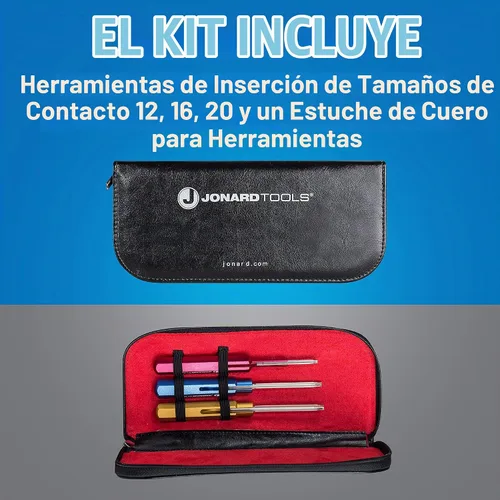 Vista 5 de Jonard Tools Kit de herramientas de inserción de conector KA-260, 3 piezas