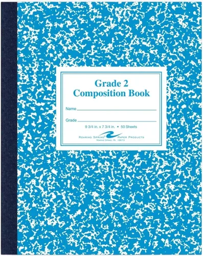 Vista 11 de Roaring Spring Libro de composición de productos de papel, grado 3 rayado, 50 hojas, 9-3/4 x 7-3/4 pulgadas, rojo (ROA77922)