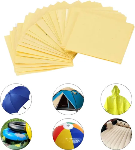 Vista 6 de HERCHR Kit de reparación de parches de piscina de vinilo autoadhesivo de 30 piezas, parches de piscina para kit de piscina inflable, kit