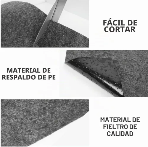 Vista 4 de Alfombrillas para orinales (paquete de 4), tapetes desodorizantes para orinales, absorbentes/impermeables, respaldo antideslizante e impermeable