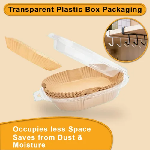 Vista 3 de COSORI Forros desechables para freidora de aire de 3 a 5 cuartos de galón, 100 forros cuadrados antiadherentes para freidora de aire, papel 100