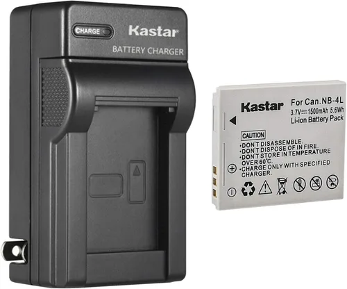 Vista 8 de Kastar Cargador de batería de pared AC para Canon PowerShot ELPH 300 HS, PowerShot ELPH 310 HS, PowerShot ELPH 330 HS, VIXIA Mini, IXY Digital 10