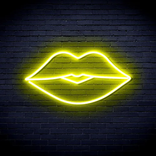 Vista 10 de AdvPro Lips Kiss Girl Room Flex Silicone LED Neon Sign - Azul - st16s32-fnu0048-b