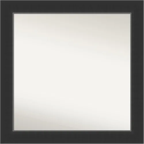 Vista 193 de Amanti Art Espejo personalizado, espejo de baño negro Astor, espejo de pared o espejo de tocador de baño sobre el fregadero (25 x 25 pulgadas)