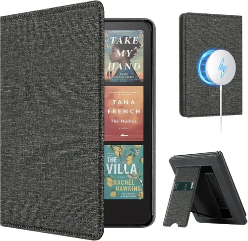 Vista 39 de CoBak Funda con soporte para Kindle Paperwhite - Funda de piel sintética duradera con función de apagado y encendido automático, ranura