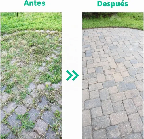 Vista 8 de Desbrozadora de grietas, herramienta manual de desmalezado de grietas de 29 pulgadas de largo, extractor de malas hierbas para tablas