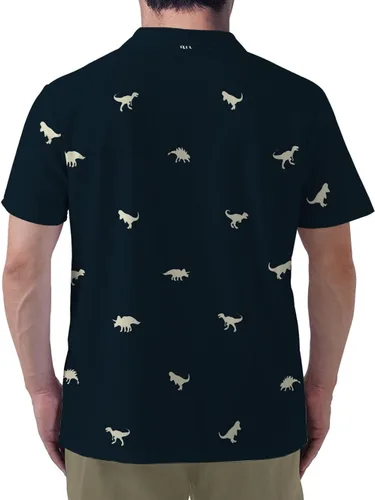 Vista 5 de Lalohu Camisas polo hawaianas para hombre, camisa hawaiana de tucán, camisas de golf salvajes para hombres, divertidas camisas de golf tropicales