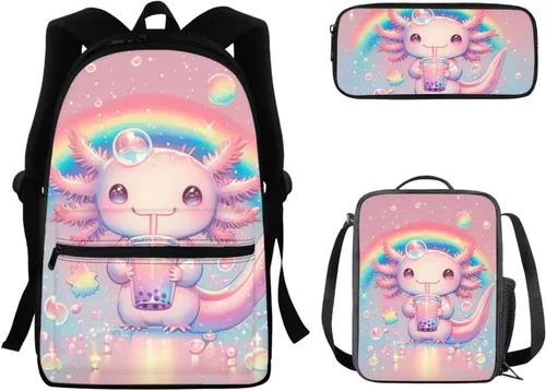 Vista 69 de FOR U DESIGNS Fuego baloncesto impreso niños escuela mochilas viaje mochila libro bolsa
