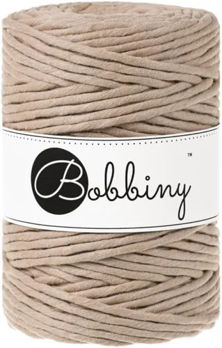 Vista 22 de Bobbiny Cordón de macramé XXL de 0.197 in de una sola capa (aguamarina), 108 yardas/330 pies (100% algodón reciclado)
