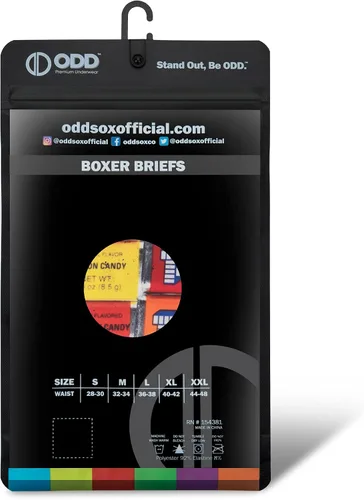 Vista 6 de Odd Sox, Calzoncillos tipo bóxer para hombre, pez sueco, PEZ, ojivas, parche agrio, para niños