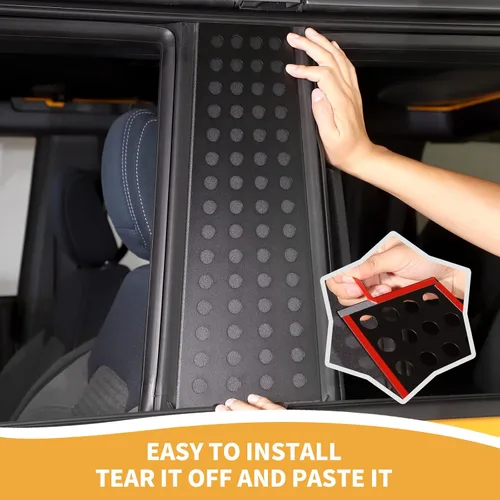 Vista 7 de RAZPOY Cubierta para panel de poste de pilar Bronco B, calcomanía para ventana de puerta trasera compatible con Ford Bronco 2021 2022, accesorios