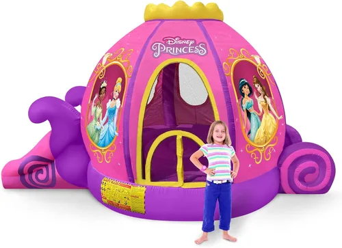 Vista 16 de Funormous Baby Shark - Casa de rebote con tobogán húmedo o seco, tobogán acuático inflable Pink Fong, diversión de tobogán acuático curvo