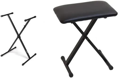 Vista 10 de OnStage On-Stage KS7191 - Soporte para teclado clásico de doble X