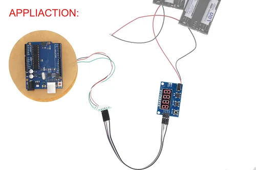 Vista 7 de DAOKI HX711 Kit de módulo de sensor de peso, sensor de peso de célula de carga digital, módulo A/D, 11.0 lbs, báscula de cocina electrónica portátil