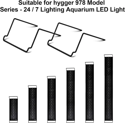 Vista 6 de hygger Soporte de soporte alto para luz de acuario, adecuado para la luz del tanque de peces modelo HG978