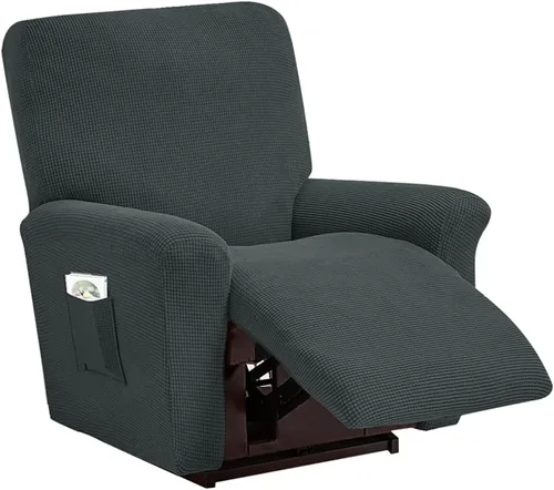 Vista 37 de vctops Fundas elásticas resistentes al agua, para sofá reclinable, suaves y lisas, con correa elástica antideslizante, protector de muebles