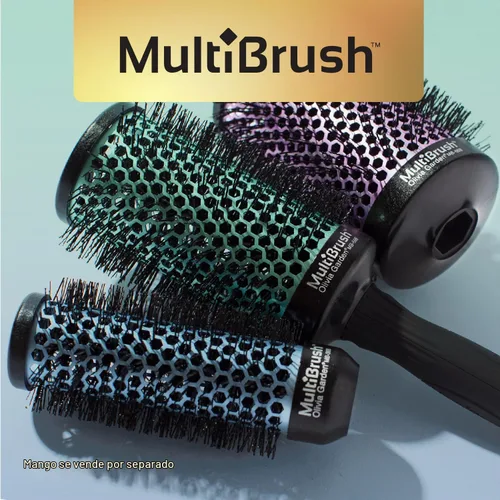 Vista 7 de Olivia Garden MultiBrush - Cepillo térmico desmontable no eléctrico con barril de cerámica