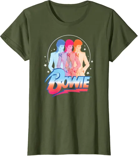 Vista 52 de David Bowie - Camiseta Bowie 3D, Negro