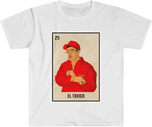 Vista 2 de El Toxico, idea de regalo de camiseta estilo lotería
