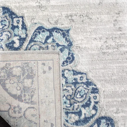 Vista 6 de SAFAVIEH Brentwood Collection - Alfombra decorativa de 2 x 4 pies, diseño desgastado de medallón, no desprende pelusa y de fácil cuidado, ideal