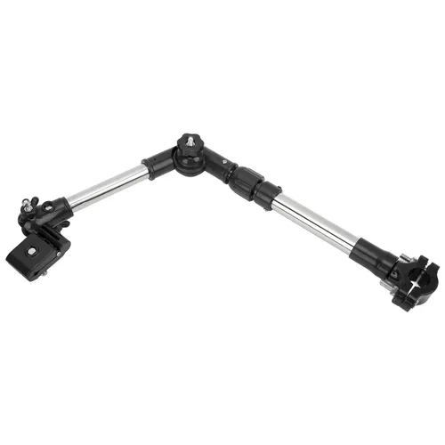 Vista 8 de Soporte de montaje para paraguas, soporte de montaje para sombrilla de bicicleta, conector ajustable de 360°, para manillar, soporte de montaje