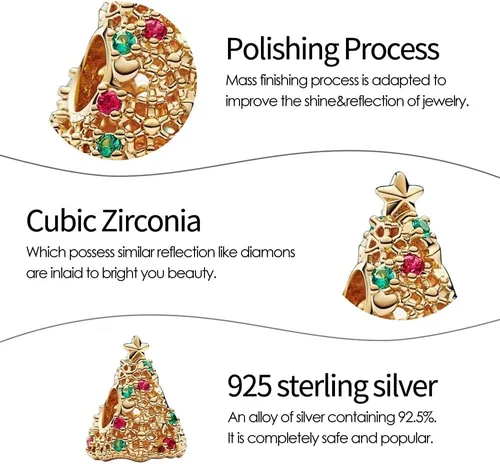 Vista 2 de PAGOGO Jewelry Man - Dijes de animales de dibujos animados de plata de ley 925 con circonita cúbica para mujeres, pulseras y collares, regalo