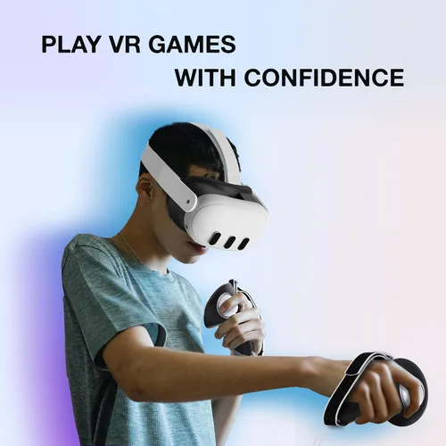 Vista 6 de APEXINNO Upgraded VR Controller Grips Cover for Meta Quest 3 Accessories, Silicone Controllers Protector for Oculus Quest 3, Comfort Grip Skin with