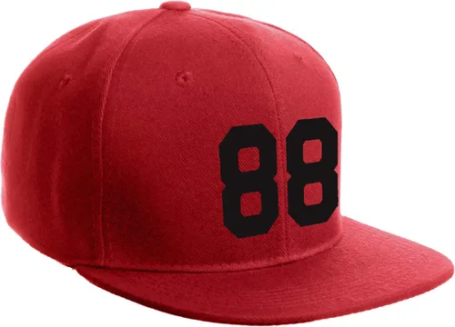 Vista 8 de Número de equipo modificado para requisitos particulares del jugador del color del sombrero del Snapback de la visera plana clásica de la visera