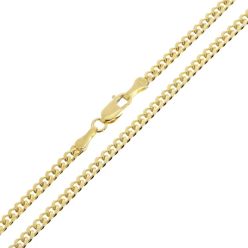 Vista 2 de Solid 14k Gold Cuban Curb Link Chain - Yellow Solid Gold Miami Cuban Link Chain - Mens Jewelry Made with Hypoallergenic Yellow 14 Karat Gold