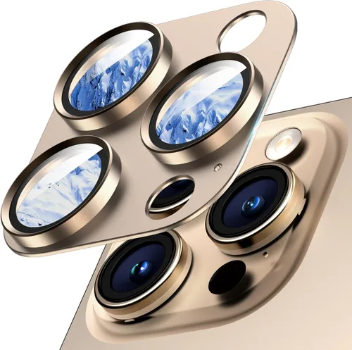 Vista 30 de Protector de lente de cámara para iPhone 15/iPhone 15 Plus/iPhone 14/iPhone 14 Plus, pantalla de cubierta de cámara de vidrio templado de aleación