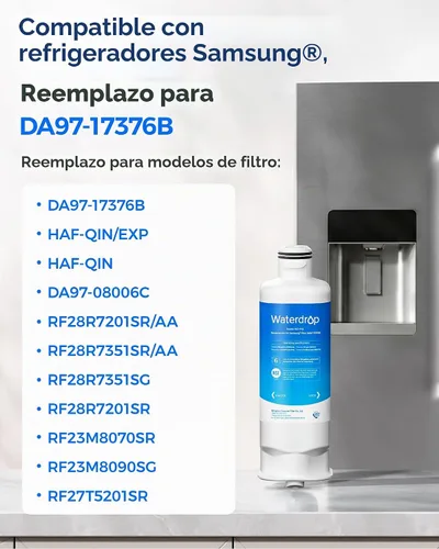 Vista 2 de Waterdrop WD-F45 Filtro de agua, repuesto para Samsung® DA97-17376B