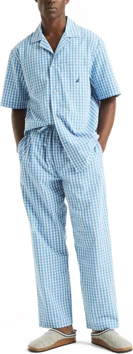 Vista 4 de Nautica Pantalón de dormir de popelina a cuadros para hombre