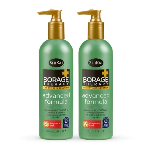 Vista 6 de Loción para piel seca Shikai Borage Natural Therapy, 8 onzas