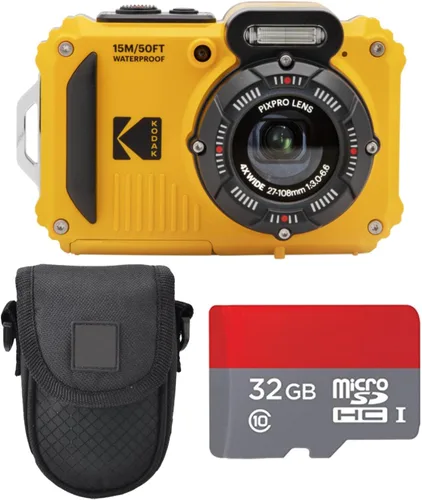 Vista 7 de Kodak PIXPRO WPZ2 - Cámara digital + estuche negro para apuntar y disparar + tarjeta microSDHC de 32 GB (azul)