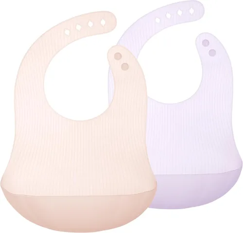 Vista 15 de Babero de silicona Olababy Fold N Go con estuche de viaje Diseño ligero alivia las contusiones por presión para bebés y niños pequeños
