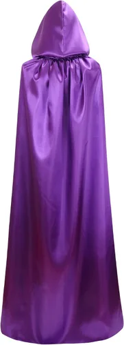 Vista 4 de Makroyl Capa reversible unisex con capucha para Navidad, Halloween, fiesta, vampiros, disfraces de cosplay