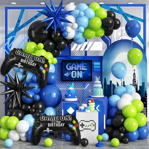 Vista 13 de Kit de guirnalda de arco de globos de baloncesto, 103 globos de fiesta de baloncesto, guirnalda de globos naranja y negro para niños y niñas