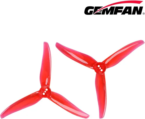 Vista 4 de Gemfan Hurricane 4023 3-Blade Props con 0.059 in para 1505-3600 Motor sin escobillas RC Drone FPV Racing Palillo de dientes 16pcs 8CW 8CCW