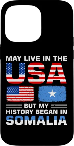 Vista 21 de iPhone 16 USA Flag America Somalia Flag Somalian Roots Country Case