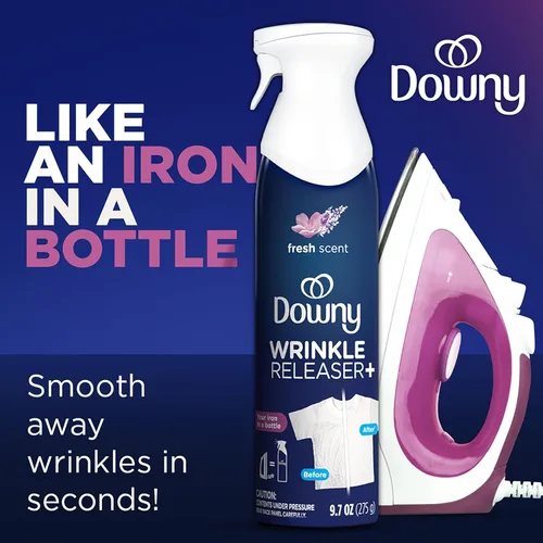 Vista 6 de Downy Aerosol para Sacar las Arrugas Todo en uno: aerosol removedor de arrugas, eliminador de olores, removedor de estática Refrescador de tela